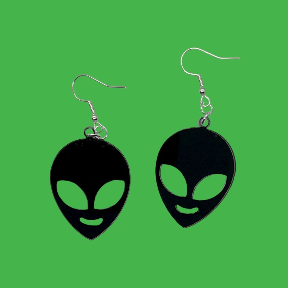 Dangling Alien Earrings